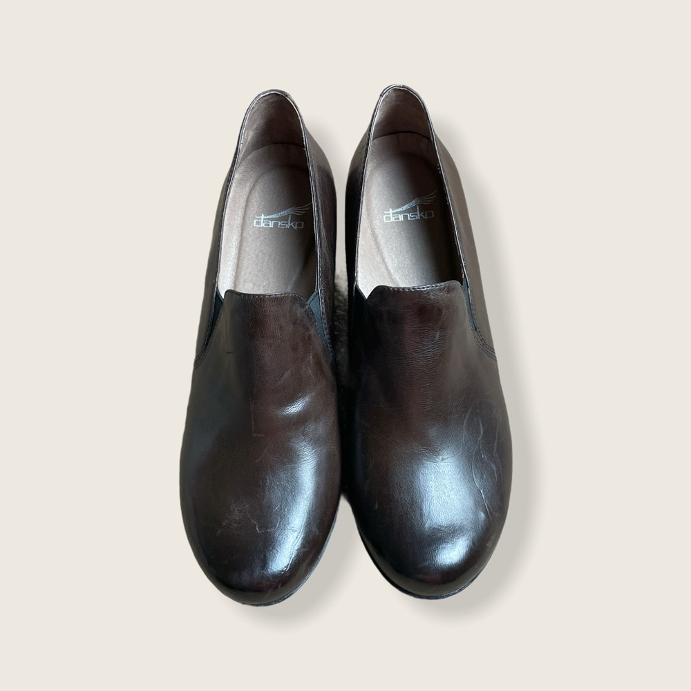 Robin Chocolate Burnished Dansko Shoes Size 9/39 - Picture 2 of 15